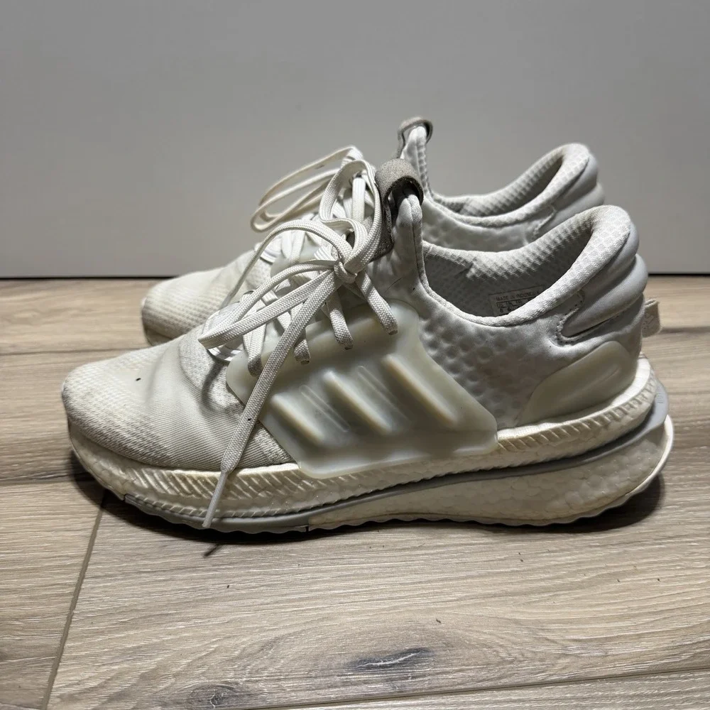 Adidas Men X-PLRBOOST Running Shoes Sz 8 White Low Top Sneakers HP3130